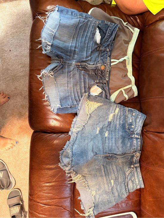American Eagle Outfitters Pants - American Eagle Outfitters Distressed Light Blue Denim Shorts